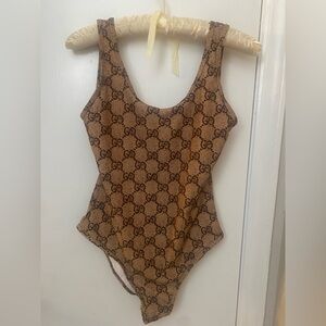 Fashion Swimsuit Monogram One-Piece